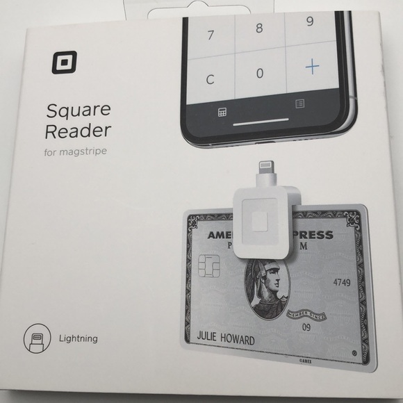 Square - Magstripe Reader with Lightning Connector - Glossy White New sealed - Picture 3 of 9